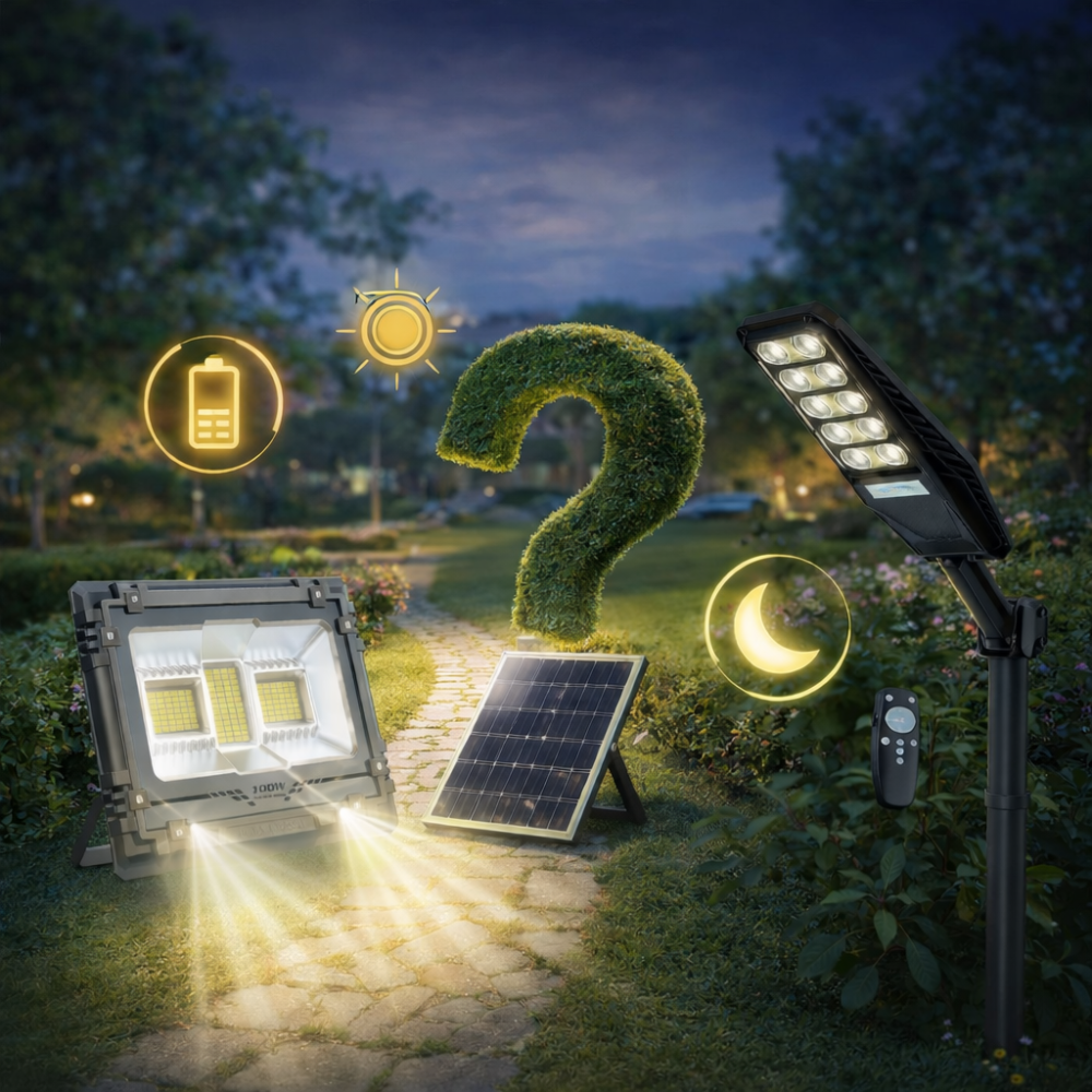 كيف تختار كشافاً شمسياً مناسباً لحديقتك أو استراحتك