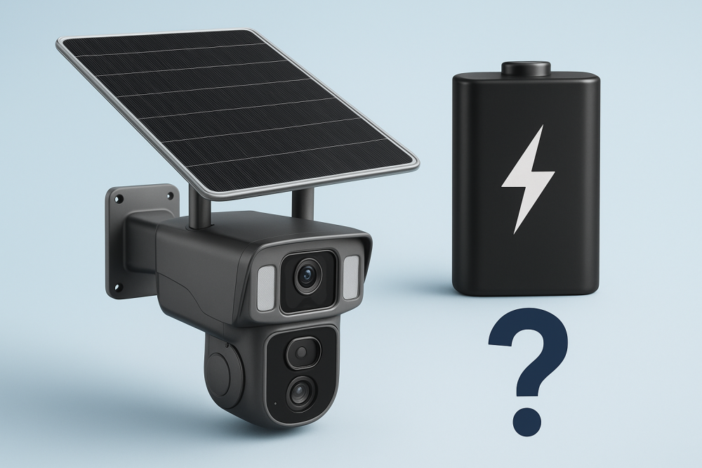 هل تحتاج كاميرات المراقبة الشمسية إلى بطارية إضافية