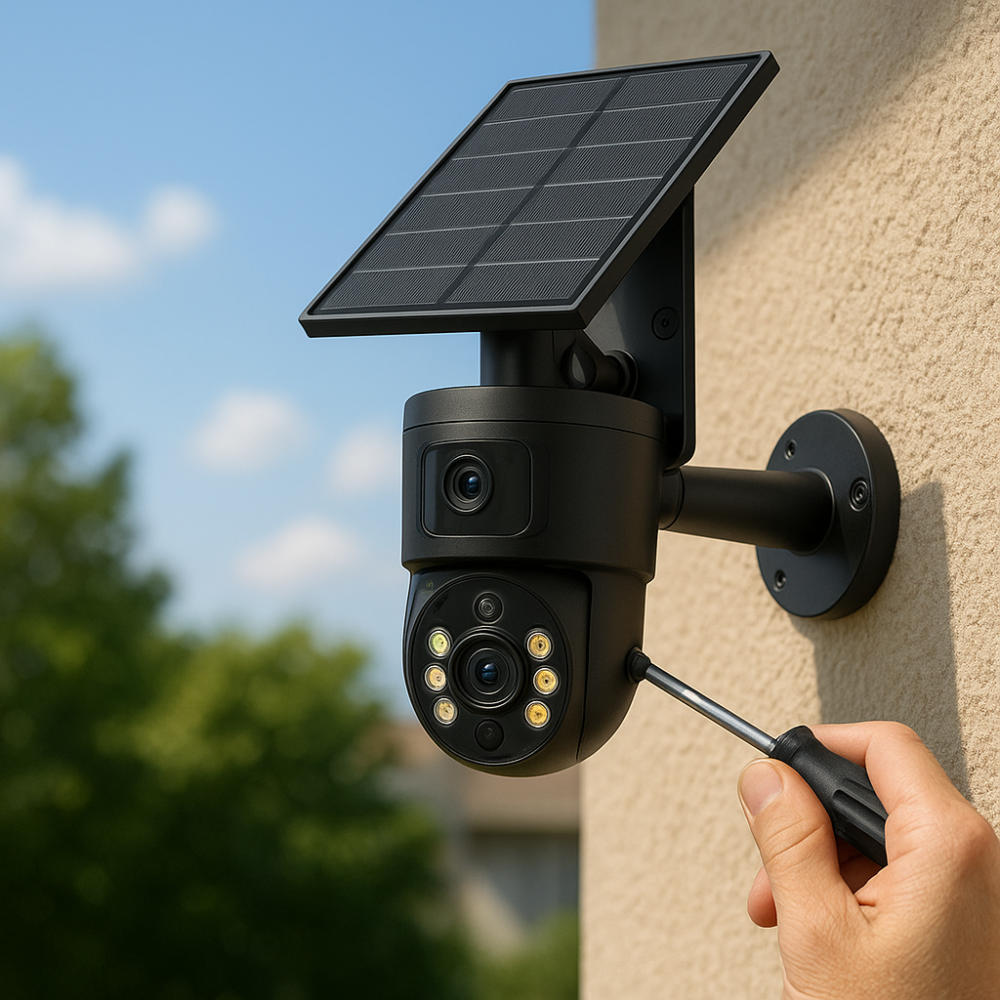 كيفية تركيب كاميرات المراقبة الشمسية بسهولة بدون كهرباء أو أسلاك