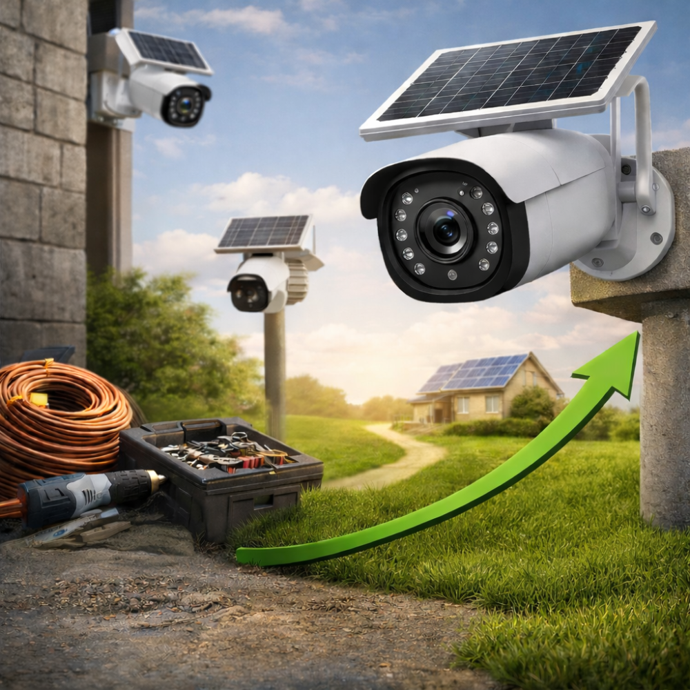 كيف توفر كاميرات الطاقة الشمسية تكاليف التركيب والصيانة