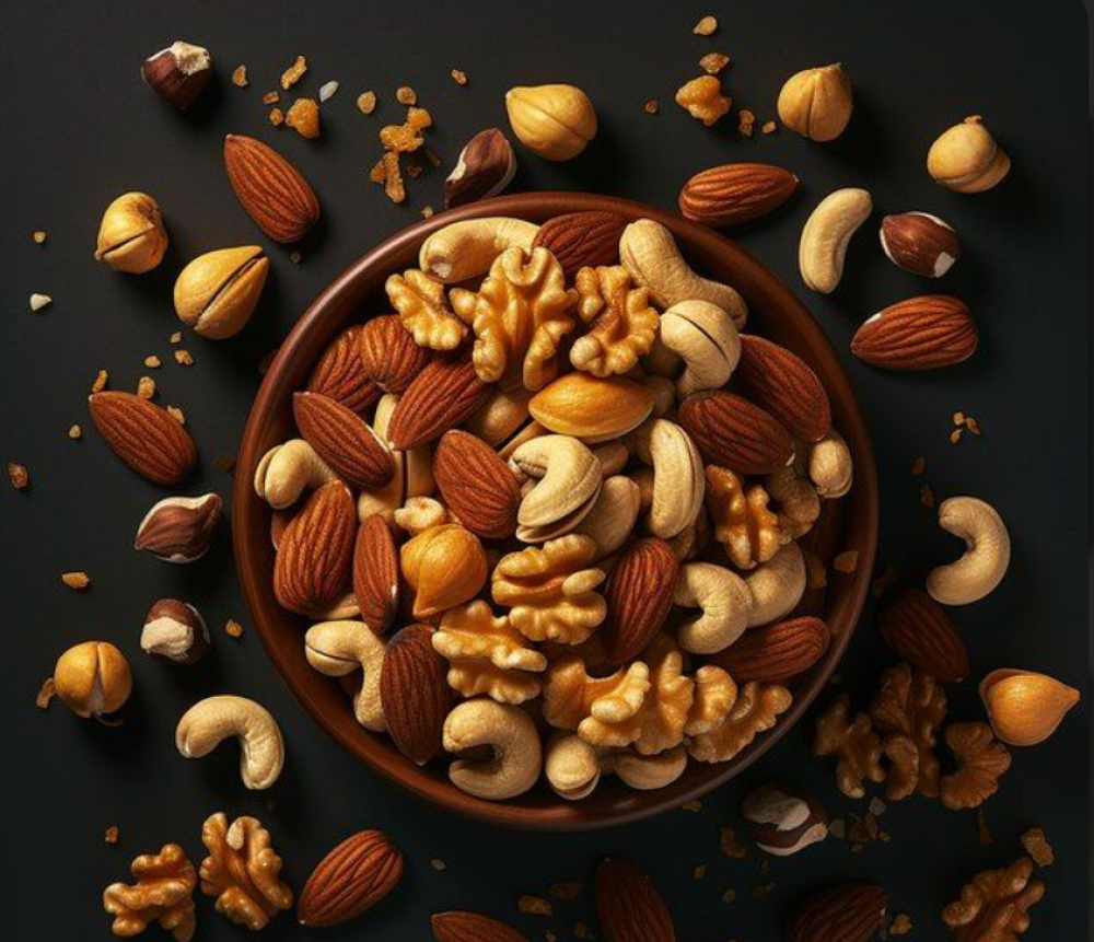 مكسرات غير محمصة