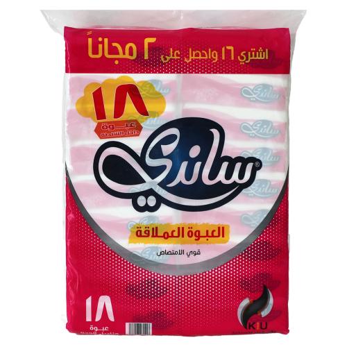 مناديل ساندي نعومه اكثر 18عبوات * 150 منديل مفرد