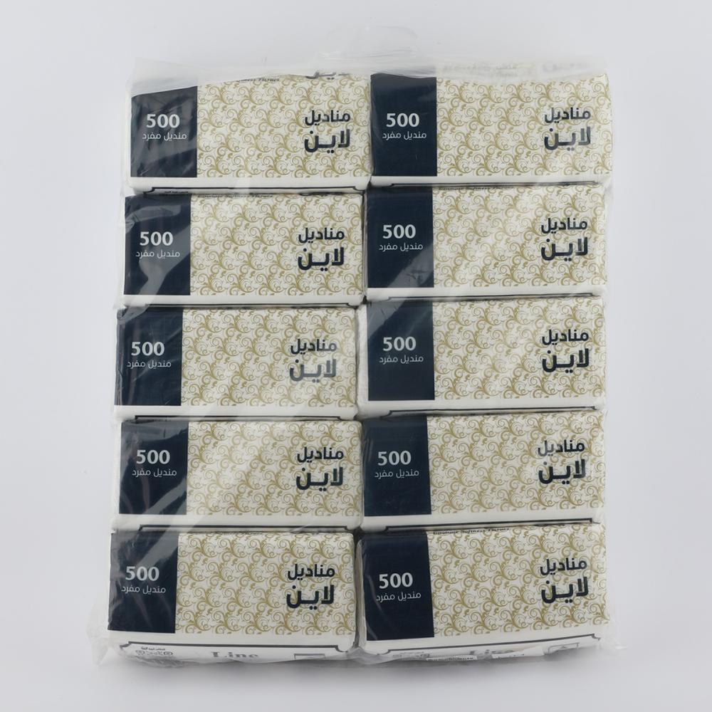 مناديل لاين 10 باكت 500 منديل مفرد