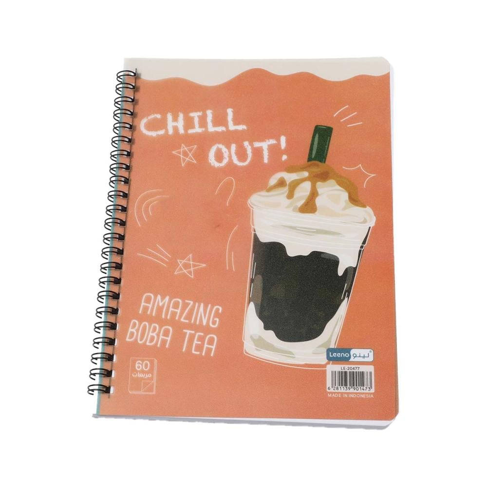 دفاتر سلك 60 ورقة مربعات متعدده الالوان