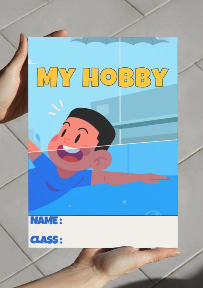 مطوية My hobby swimming