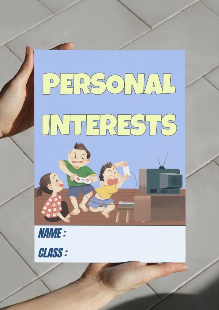 ‎مطوية Personal interests .