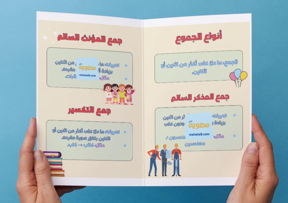 مطوية أنواع الجموع - خامس.