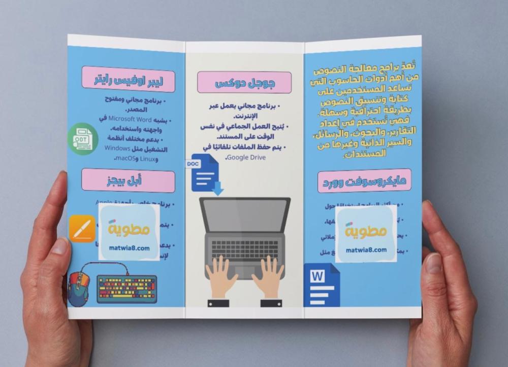 مطوية برامج معالجة النصوص