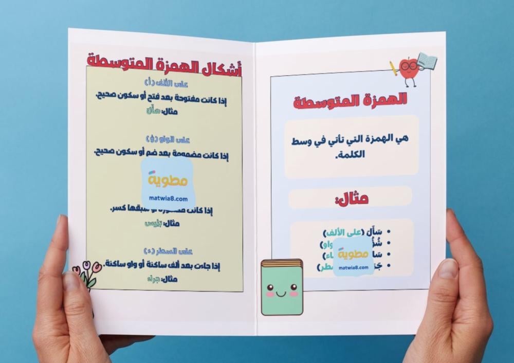 مطوية الهمزة المتوسطة - سادس.