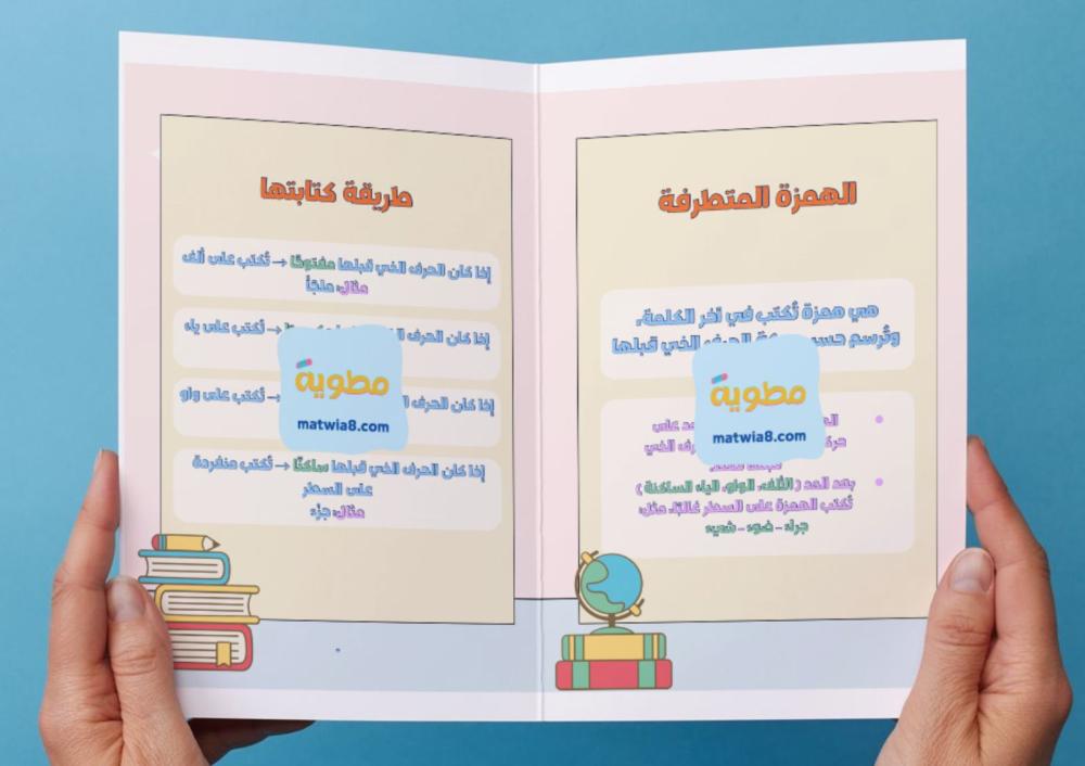 مطوية الهمزة المتطرفة - رابع.