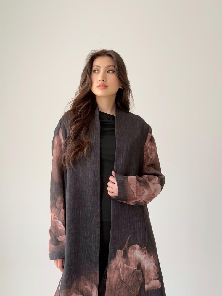 عباية قصة بليزر ملونة