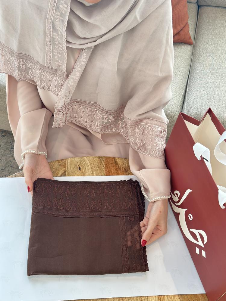 طرحة بوال ياباني مطرز