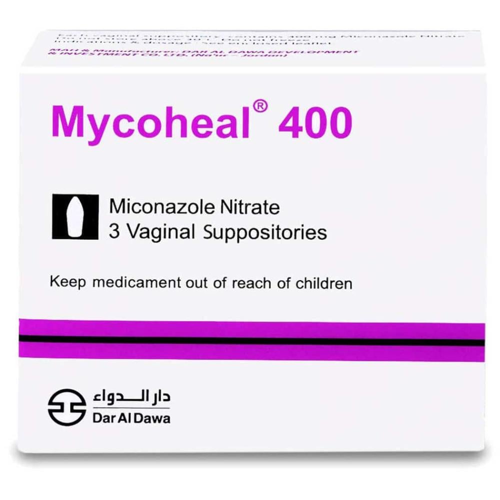 MYCOHEAL 400 MG 3 VAGINAL SUPPOSITORIES