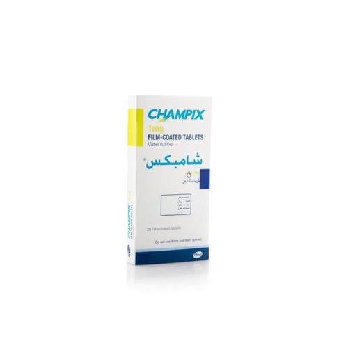 Champix, 1 mg, helps stop smoking - 28 tablets - صيدلية مستقبل الصحة في  السعودية