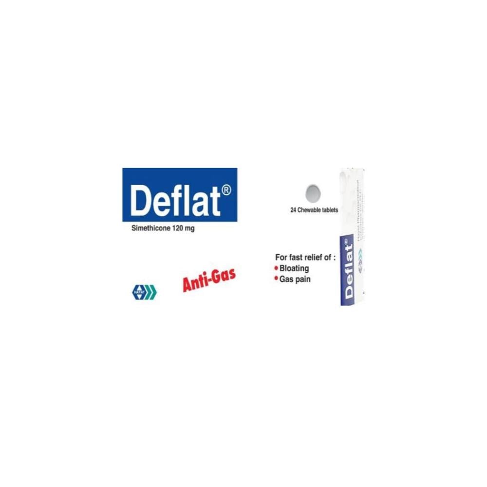 Deflat 120 mg Chewable Tablets