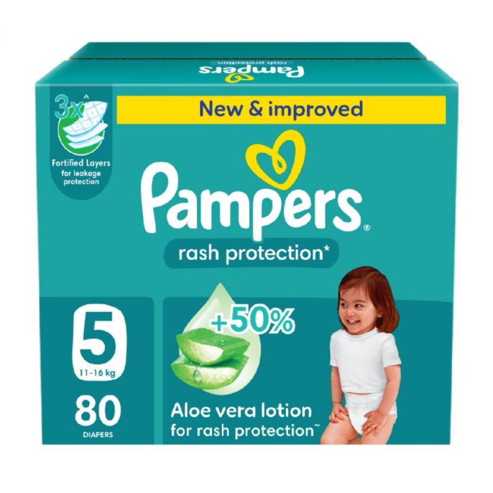 PAMPERS NO (11-16+ KG) JUMBO BOX 80 PCS صيدلية مستقبل الصحة في - Main Image