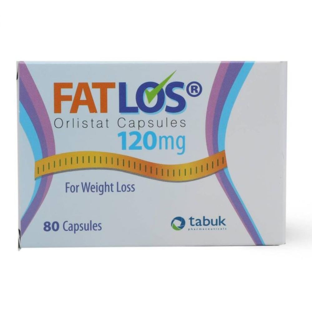 Fatlos Orlistat Weight Loss Aid 120 mg - 80 Capsules