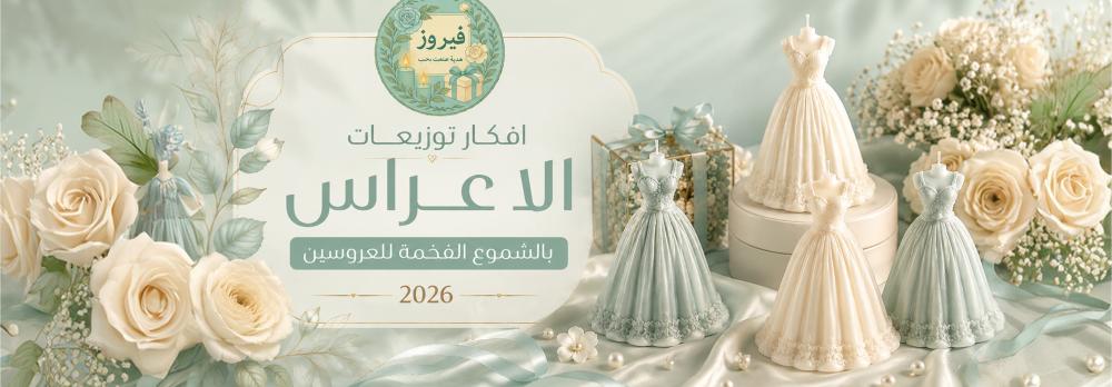 أفكار توزيعات الأعراس بالشموع الفخمة