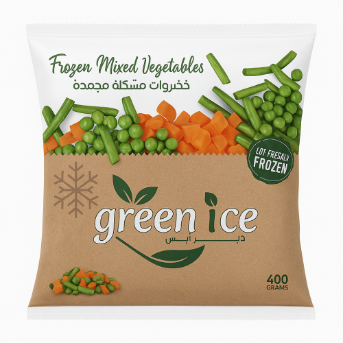 Free product: Green Ice Frozen Mixed Vegetables – 400g | Freshly Frozen & Natural Taste