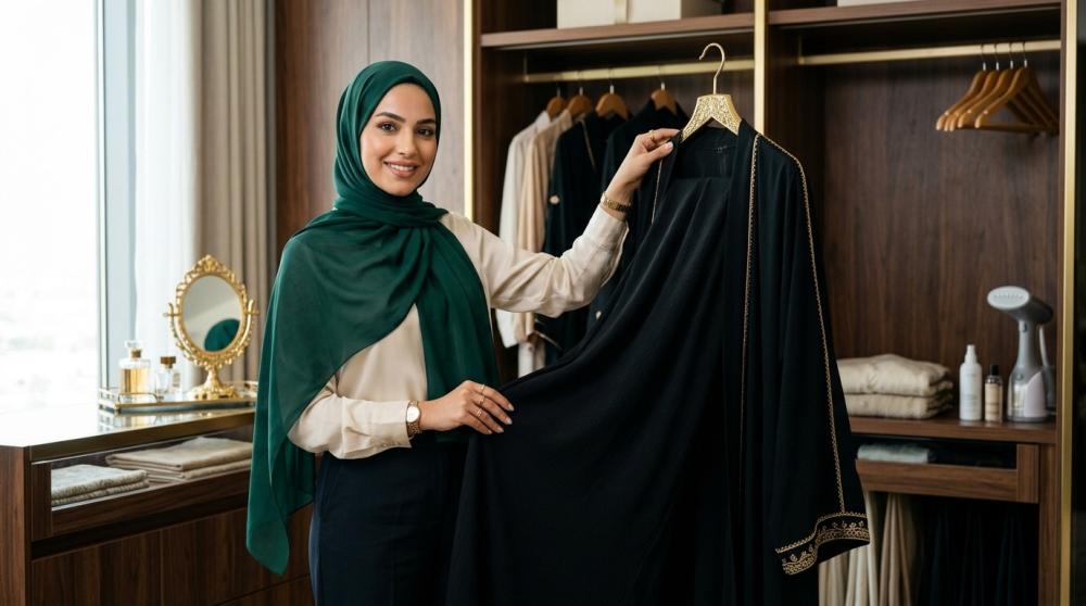 طريقة غسل العبايات السوداء