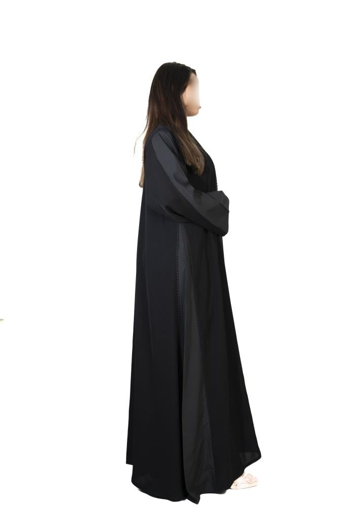 عباية اسود ورمادي