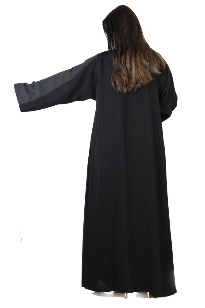 عباية اسود ورمادي