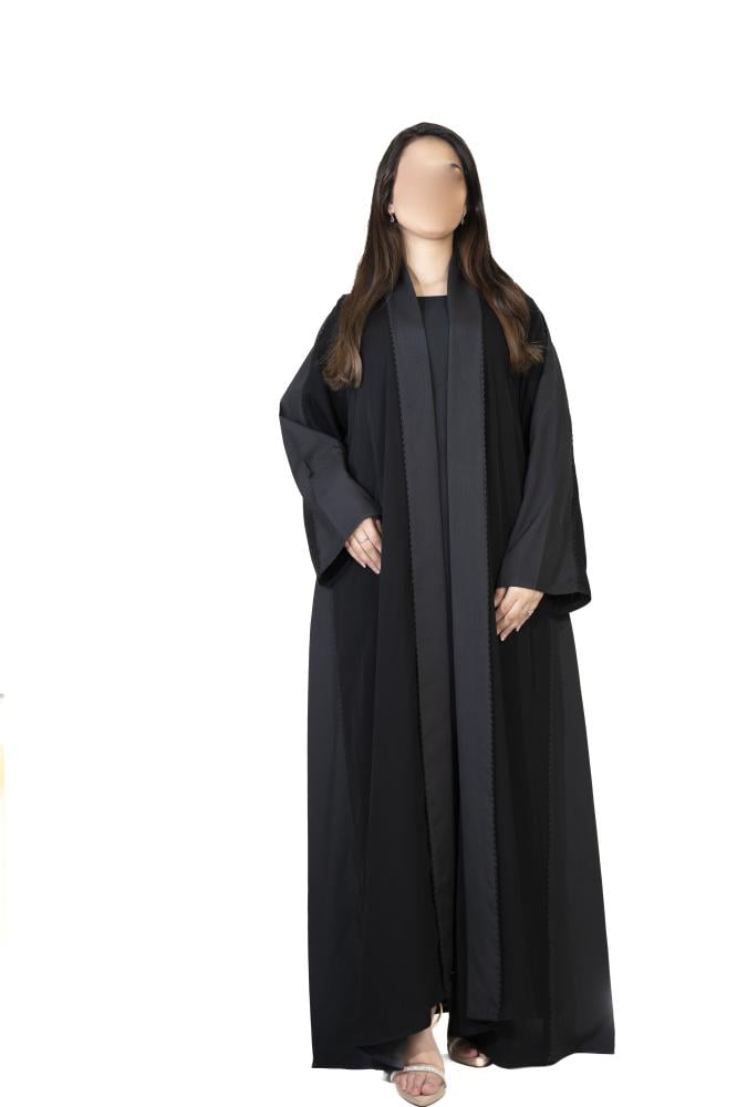 عباية اسود ورمادي