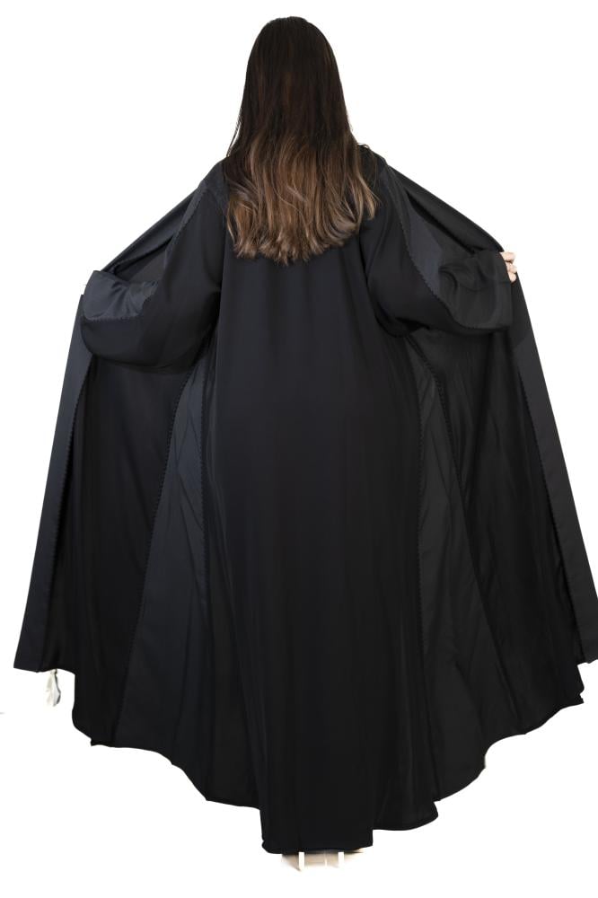 عباية اسود ورمادي