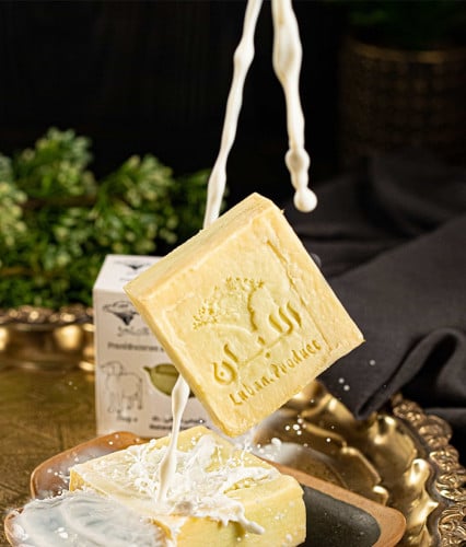 صابونة اللبان بحليب الماعز