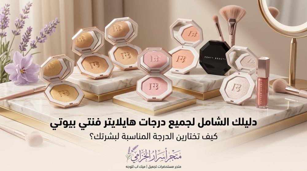 دليلك الشامل لجميع درجات هايلايتر فنتي بيوتي