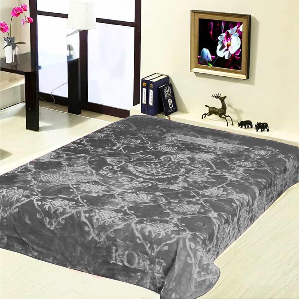 بطانية 6 كيلو سادة - نفرين - رصاصي