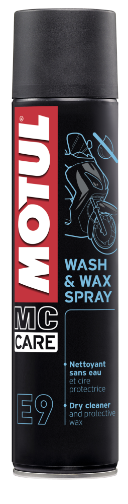 بخاخ منظف وشمع للدراجات موتول E9 WASH & WAX SPRAY 0.400L