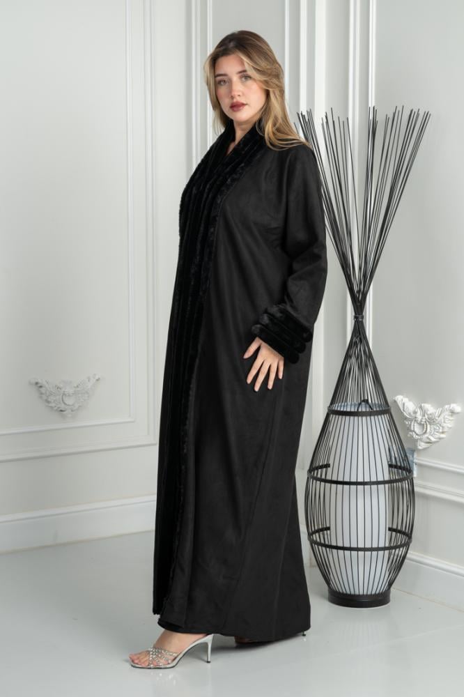 عباية مخملية شتوية