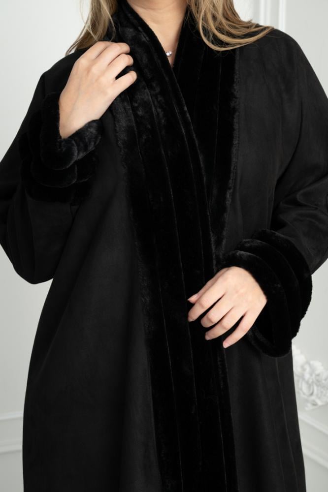 عباية مخملية شتوية