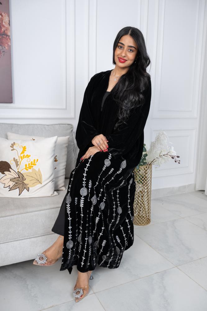 عباية مخمل  شتوية مميزة