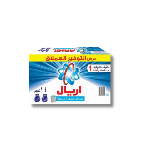 صابون اريال الازرق 14 كيلو غسالات عادية عرض التوفي...