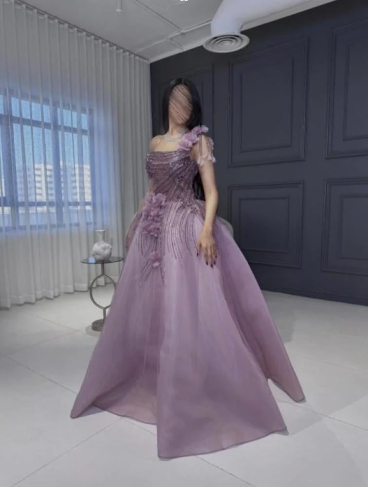 فساتين سهرة لون بنفسجي