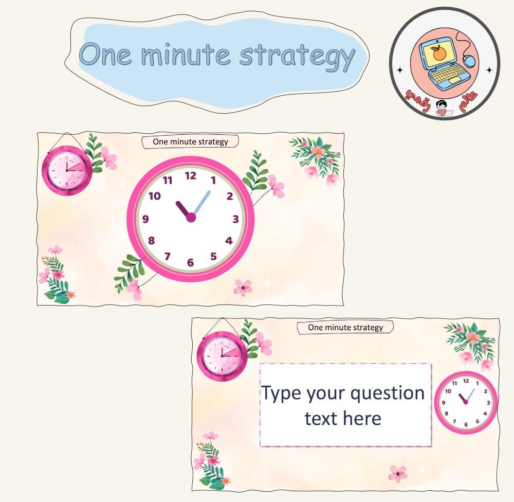 استراتيجية الدقيقة الواحدة(النسخة الإنجليزية)ppt