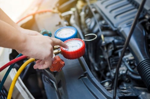 تنظيف دورة التكيف مع تركيب كومبرسر ورديتر وبلف وشح...