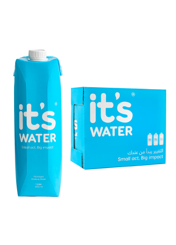 منتج مجاني (مياه 1 لتر – It’s Water)