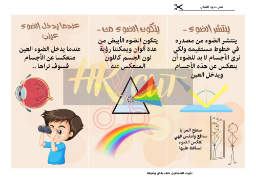 مطوية الضوء - ثالث ابتدائي - ف 3