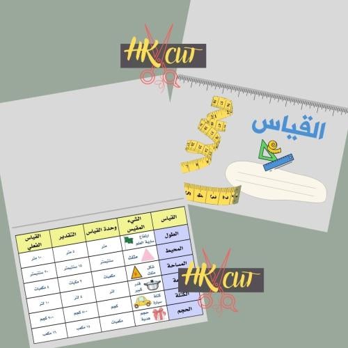 مطوية القياس - ثالث ابتدائي - ف 3