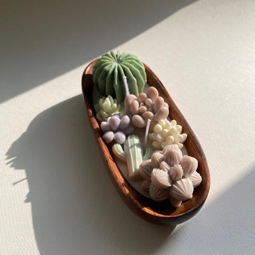 Wooden Oasis Bloom - Oval