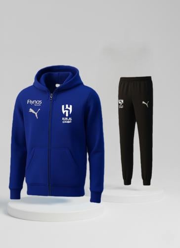 طقم الهلال مع جاكيت أزرق