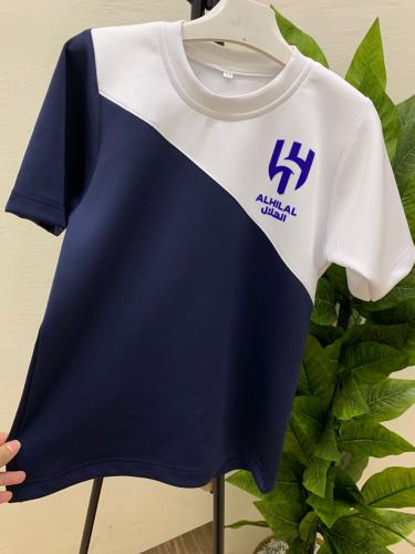 تيشيرت بشعار الهلال مقاسات رجالي شبابي ولادي