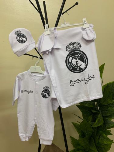 طقم مواليد بشعار ريال مدريد