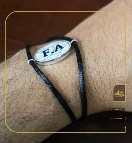 اساور رجالي فضة اصلي حروف