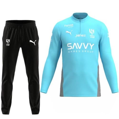 طقم تمارين الهلال سماوي الجديد25-26