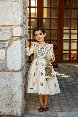 فستان بناتي رمضاني مطرز