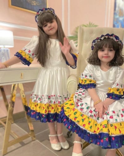 فستان انيق بطبقات الشالكي